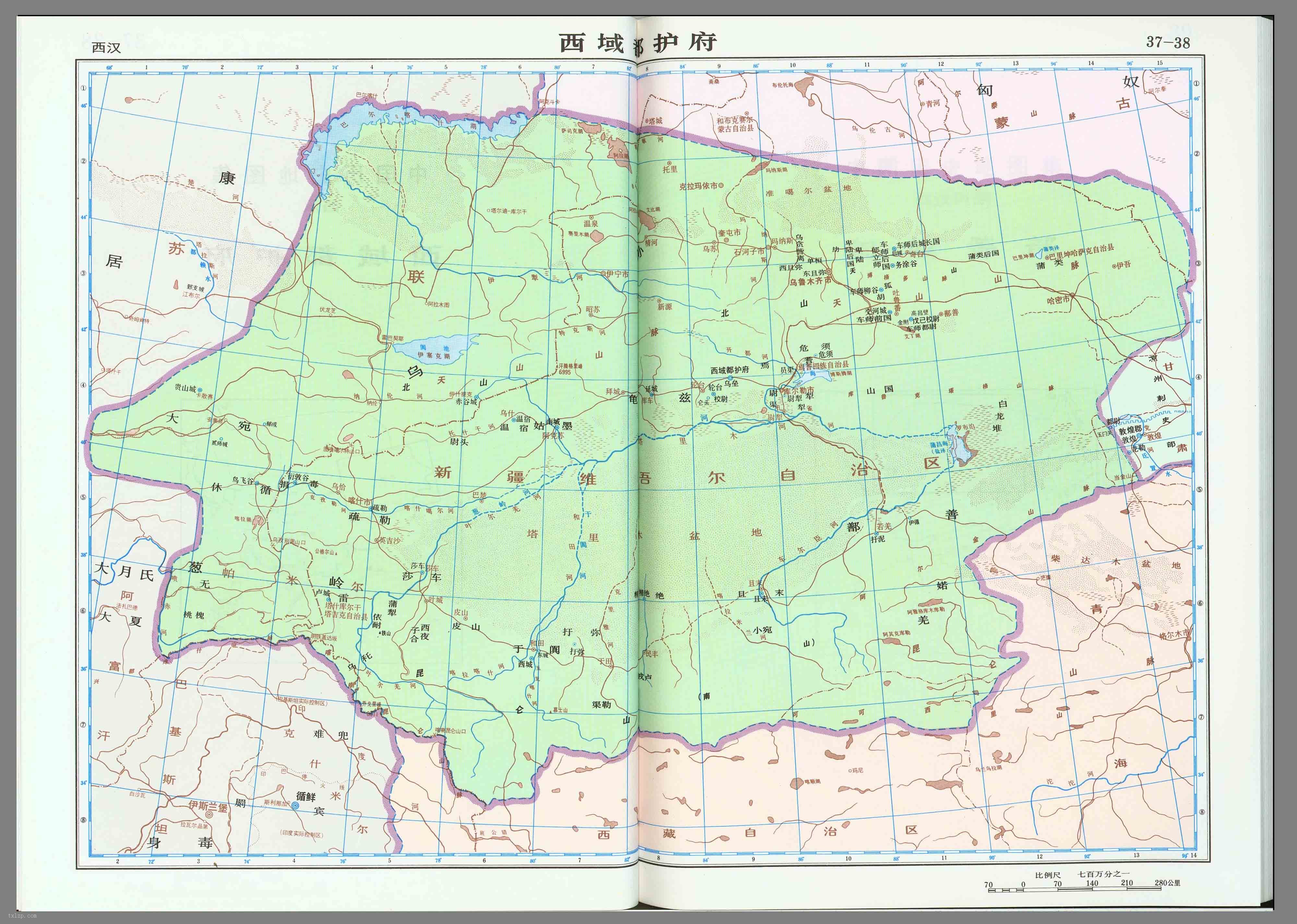 汉朝地图全图高清版大图，22张地图快速看汉朝历史 - 唐山味儿