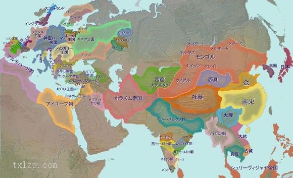 蒙古帝国扩张地图 日文版插图1