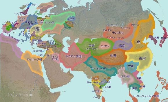 蒙古帝国扩张地图 日文版插图