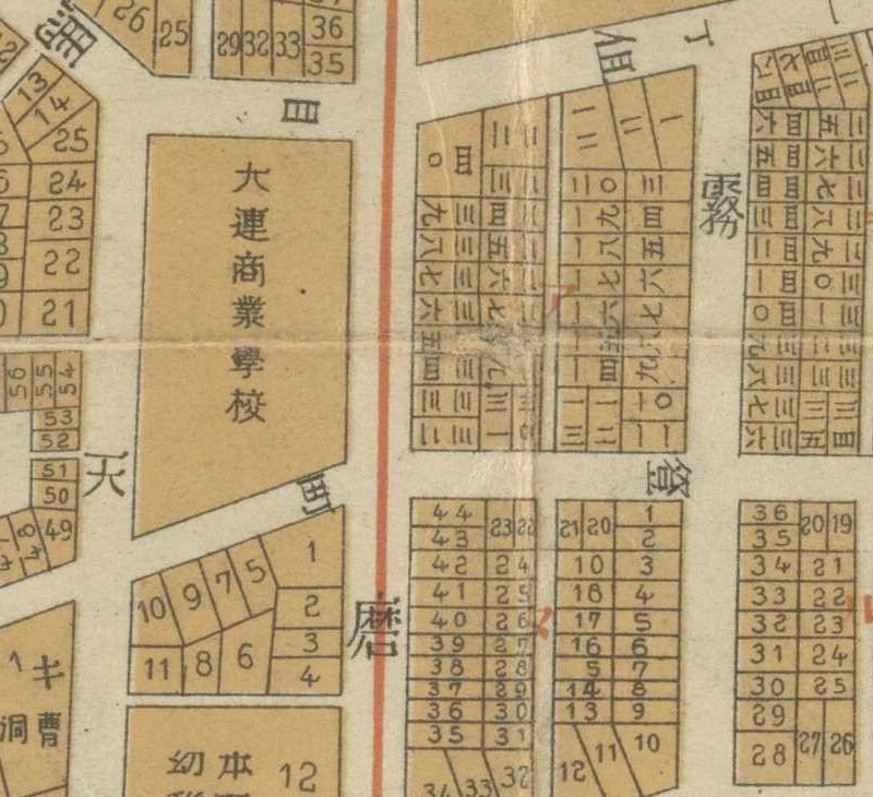 1918年大连市街全圖插图1