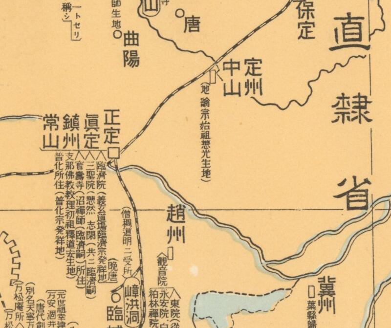 1925年《中国佛教史地图》插图1