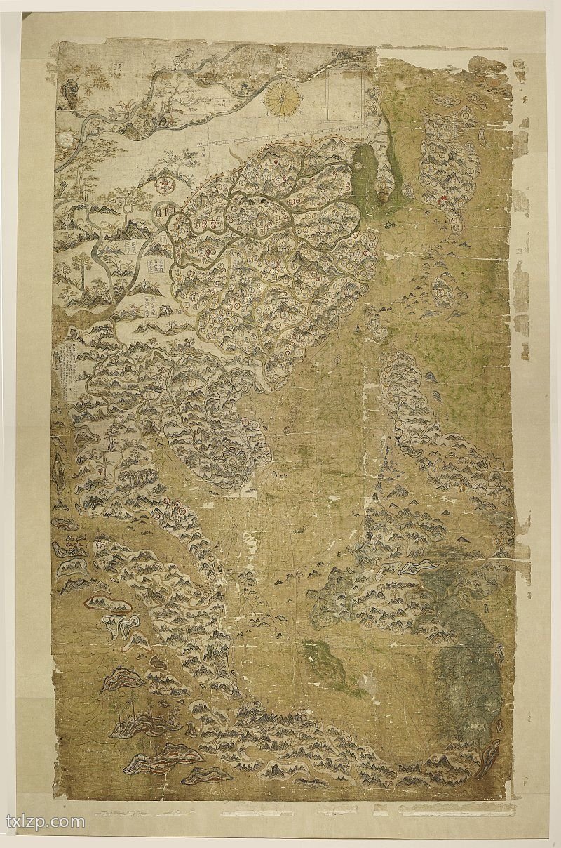 1654年《东西洋航海图》塞尔登中国地图插图
