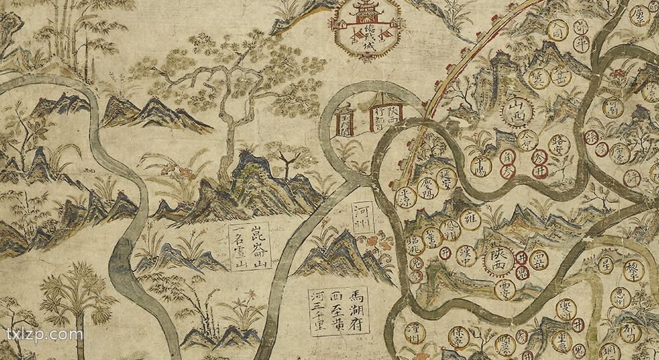 1654年《东西洋航海图》塞尔登中国地图插图2