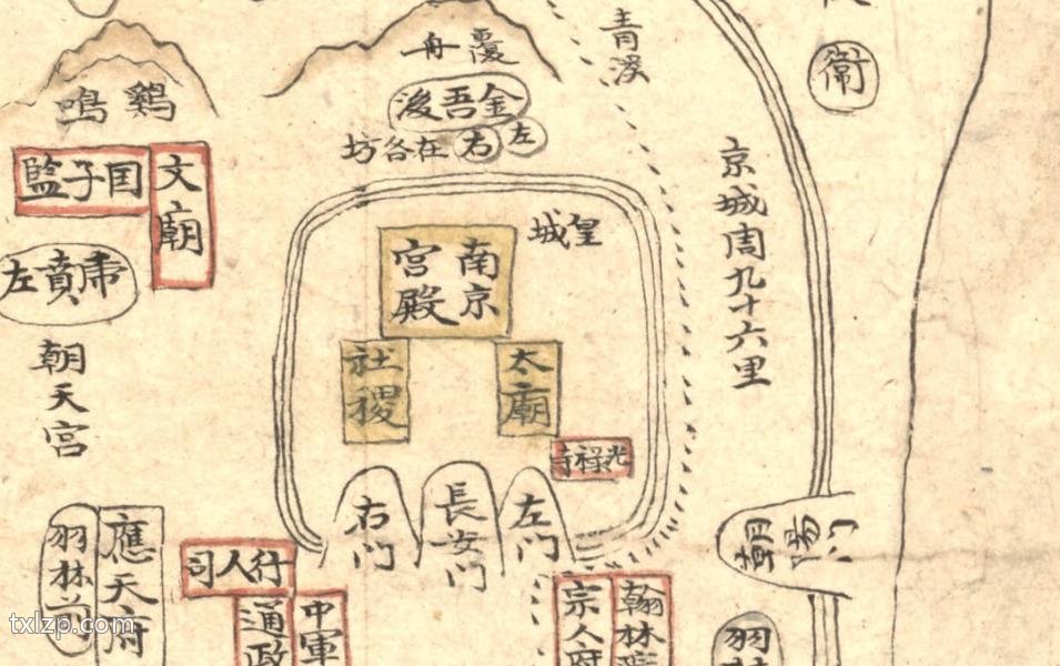 1721年《大明一统山河图》插图1