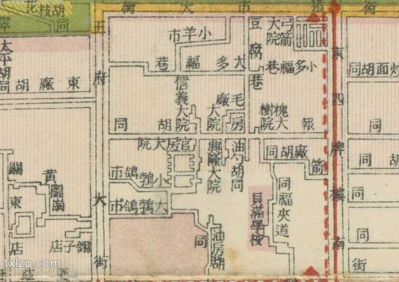 1939年《北京游乐观光市街展图》插图1