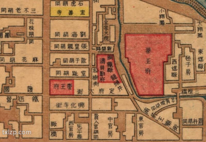 1914年《北京地图》插图1