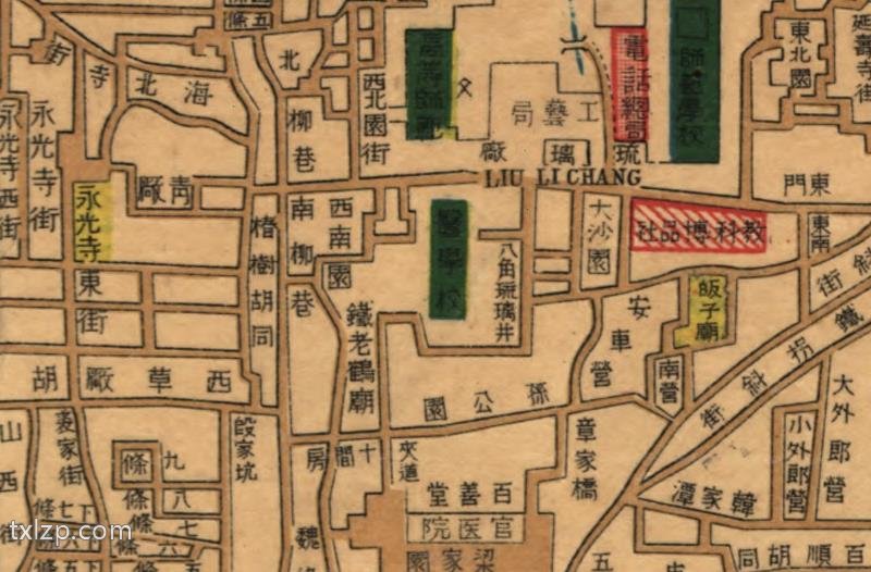 1914年《北京地图》插图2