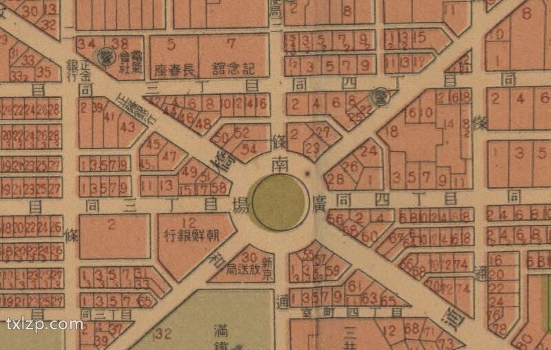 1935年《最新地番入新京市街地图》插图1