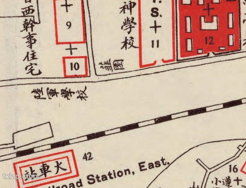 1930年长沙《湖南省城内外详细图》插图1