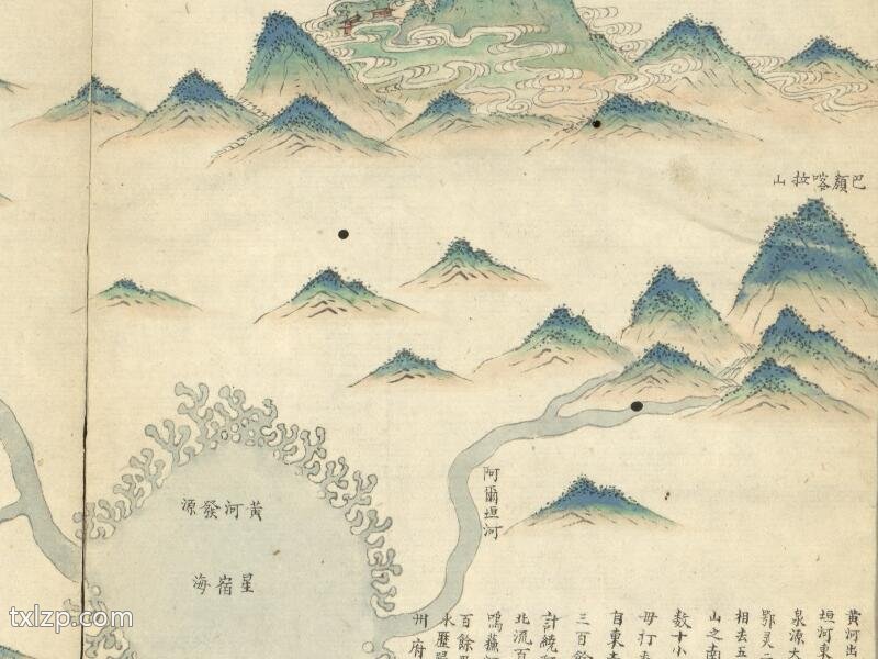 1824年《六省黄河埽坝河道全图》插图1