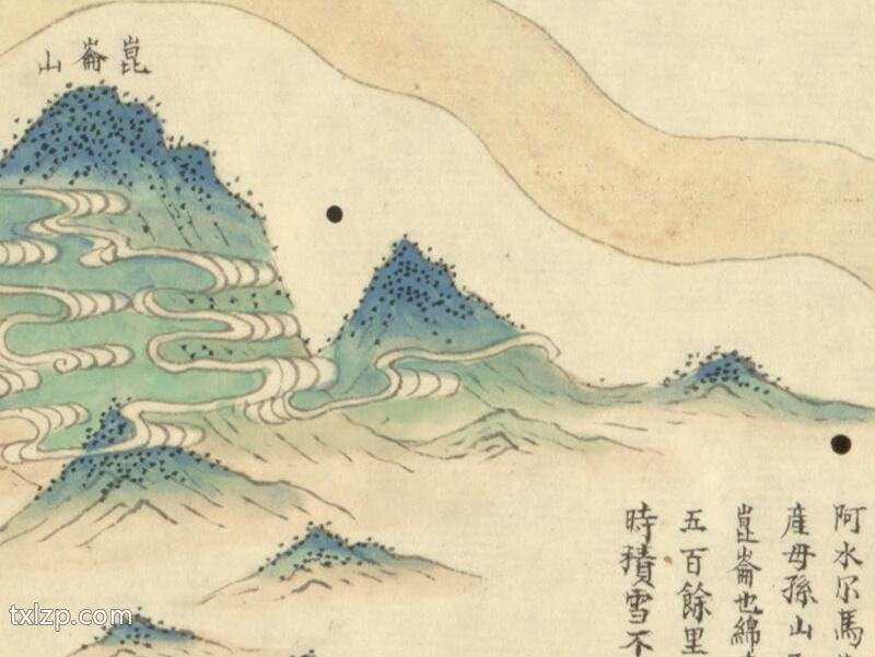 1824年《六省黄河埽坝河道全图》插图2