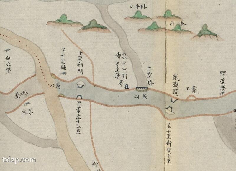 1855年《山东通省运河情形全图》插图2