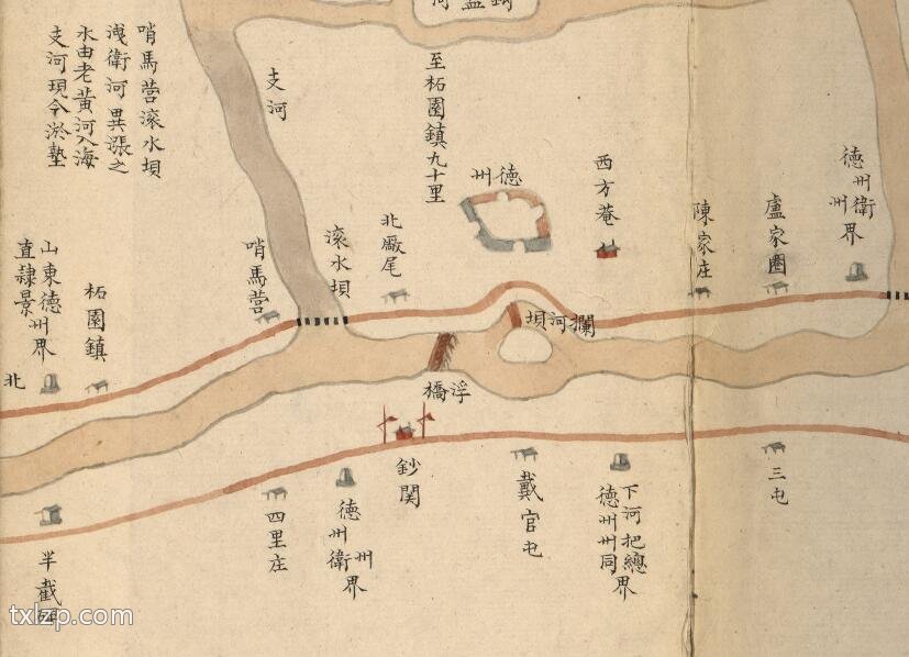 1855年《山东通省运河情形全图》插图3