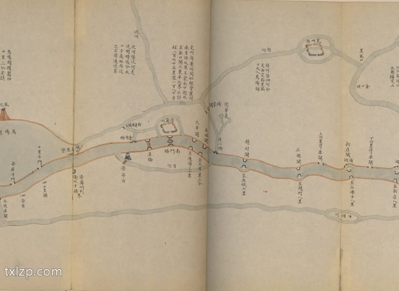 1855年《山东通省运河情形全图》插图1