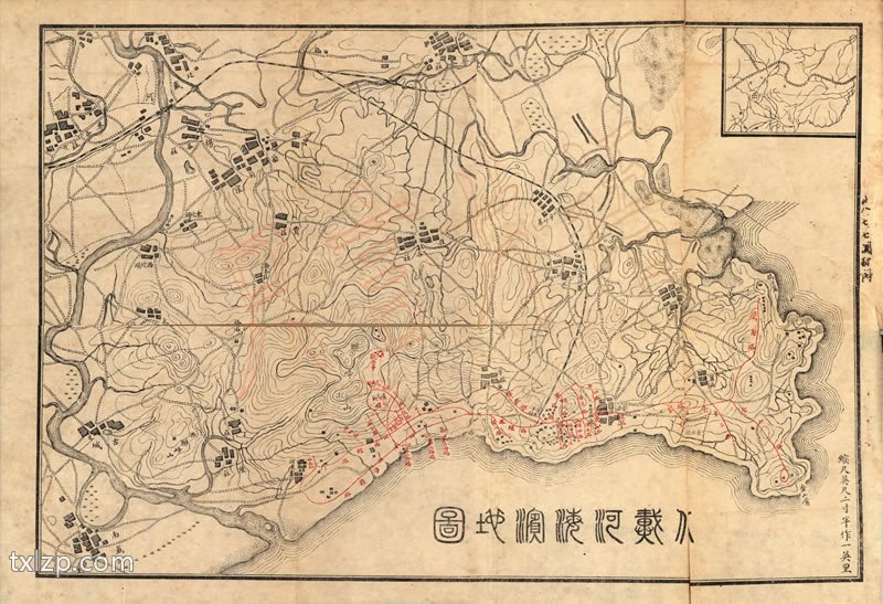 1925年《北戴河海滨地图》插图