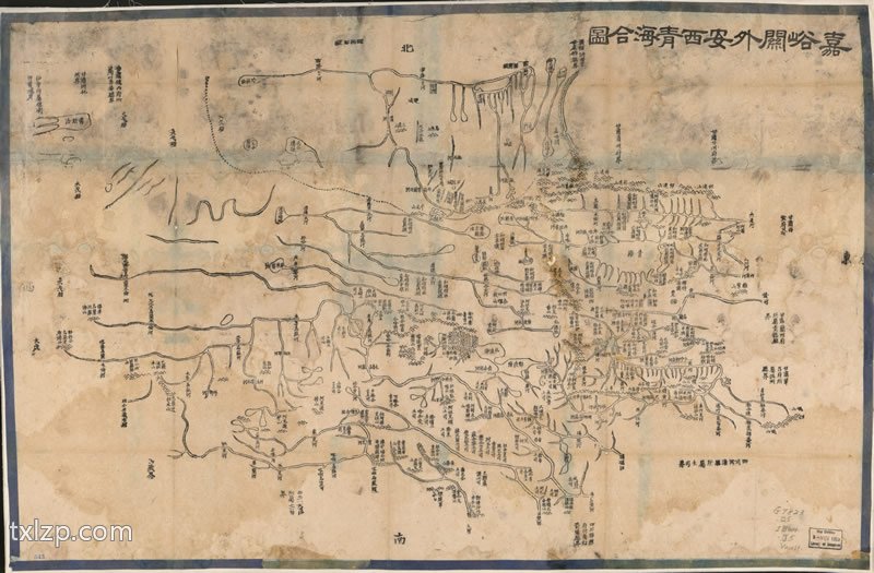 1864年《嘉峪关外安西青海合图》插图