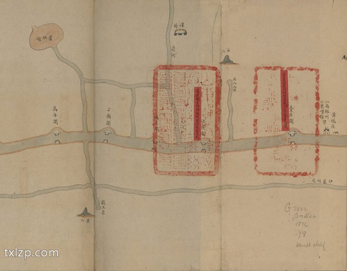 1876年运泇捕上下泉六厅光绪二年抢修工程咨估图插图