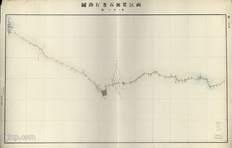 1884年《两江楚浙五省行路图》插图