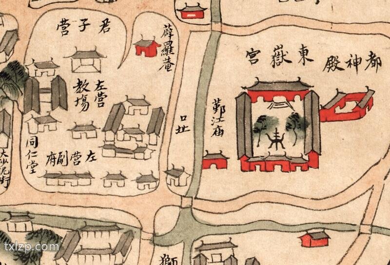 1846年《宁郡地舆图》宁波地图插图2