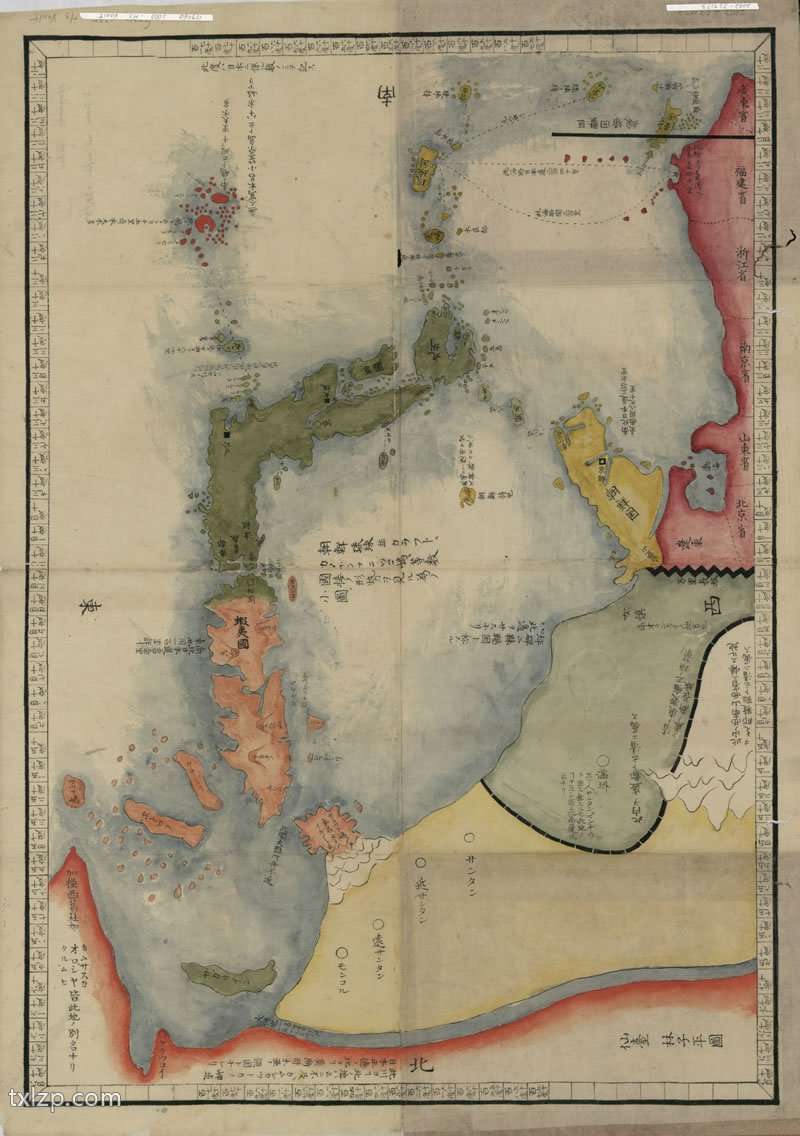 1785年《琉球国全图》插图1