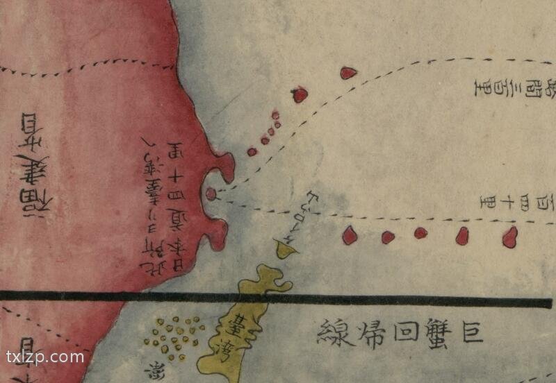 1785年《琉球国全图》插图2