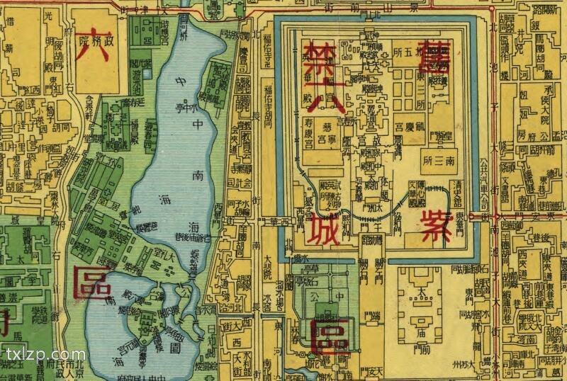 1950年《北京市街道详图》插图1