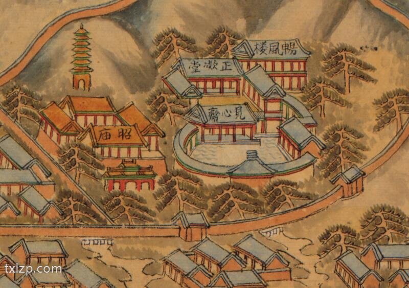 1888年《北京颐和园八旗兵营图》插图2