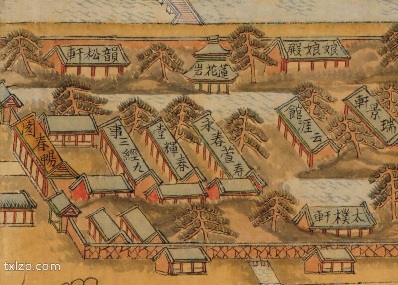 1888年《北京颐和园八旗兵营图》插图3