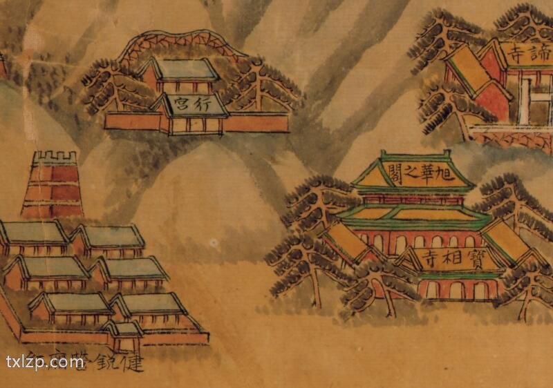 1888年《北京颐和园八旗兵营图》插图1