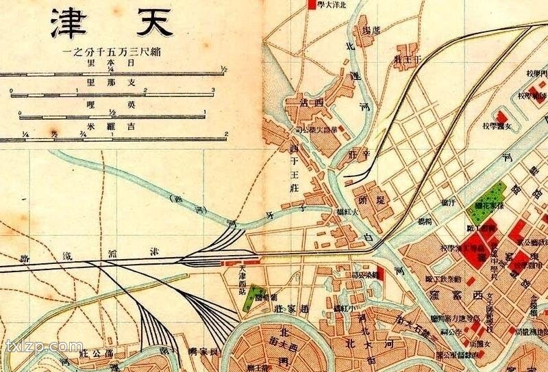 1913年天津租界地图插图1