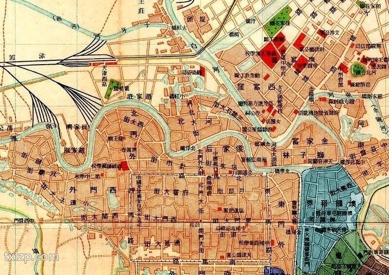1913年天津租界地图插图3