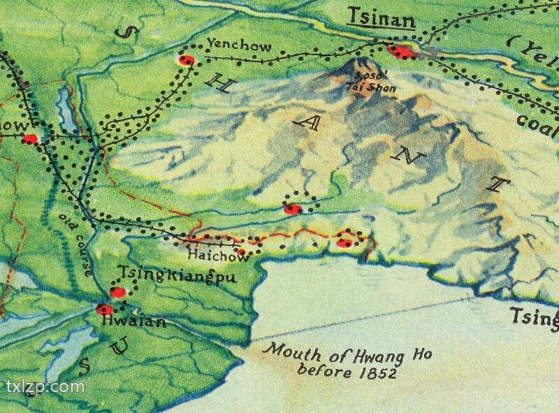 1941年中华民国彩色鸟瞰地图插图2