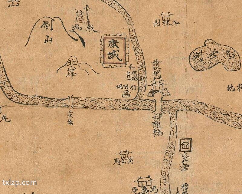 322年东晋《吴郡康城地域图》插图1