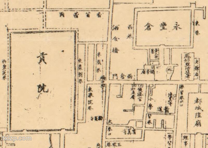 1893年西安《陕西省城图》插图2