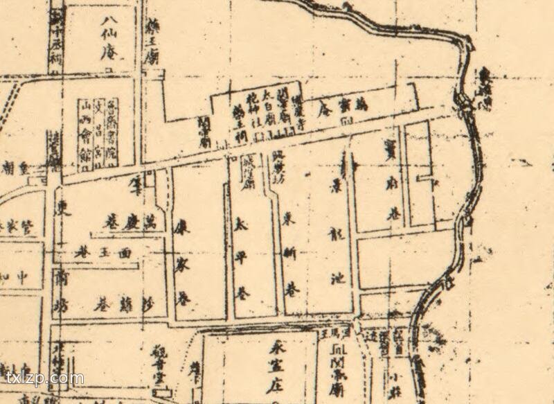1893年西安《陕西省城图》插图4