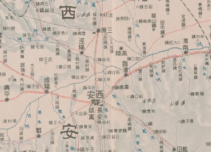 1899年《西安》府及周边府县地图插图1