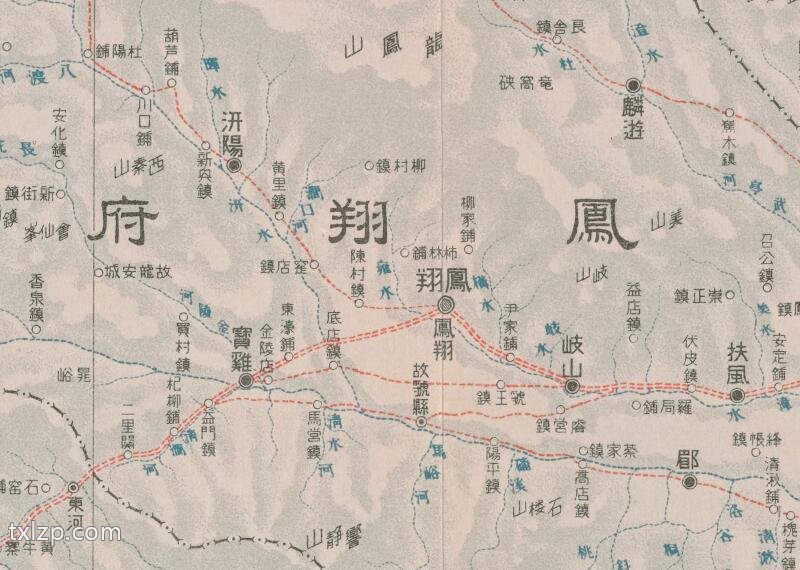 1899年《西安》府及周边府县地图插图2