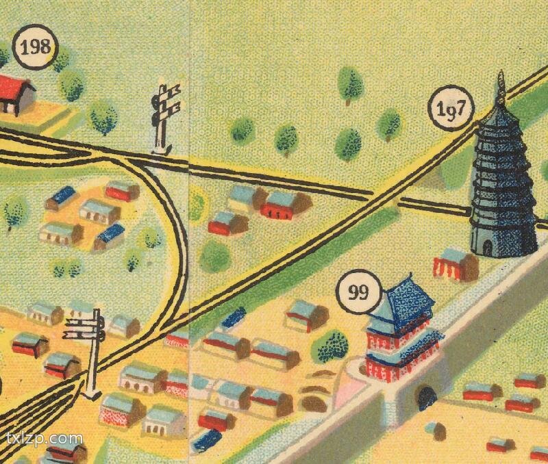 1936年《北平城郊鸟瞰图》插图2