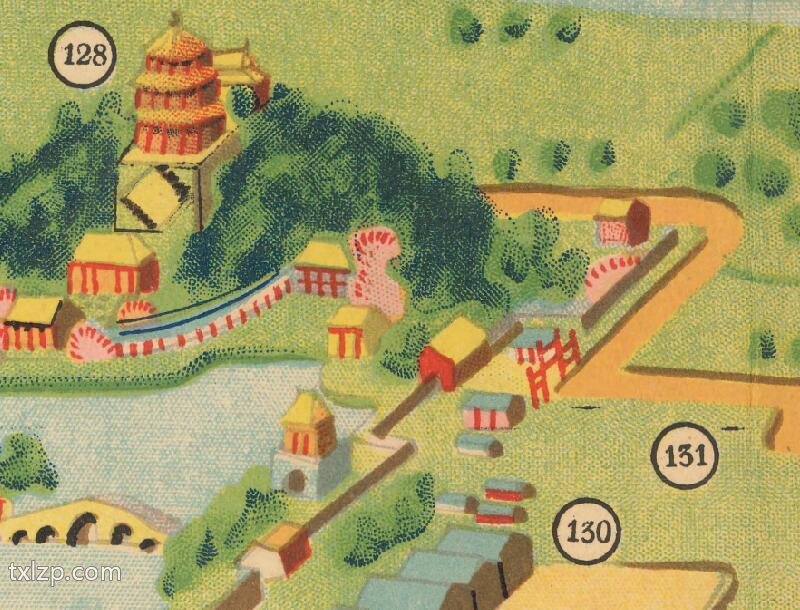 1936年《北平城郊鸟瞰图》插图3