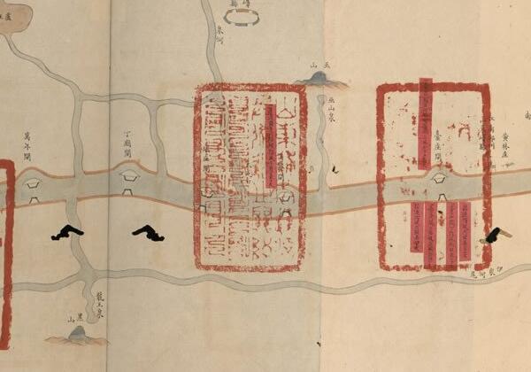 1883年运泇捕上下泉六厅 光绪九年抢修工程咨估图