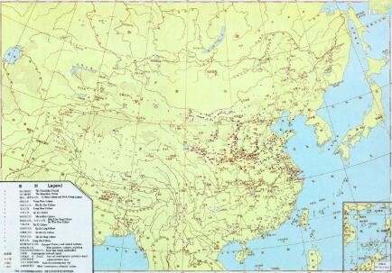 中国原始社会遗址分布图