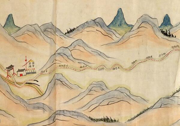 1750年《陕境蜀道图》