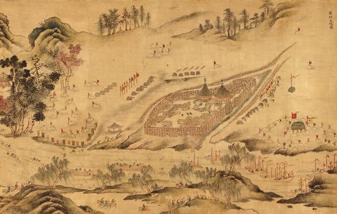 1697年《艾浑 罗刹 台湾 蒙古图》