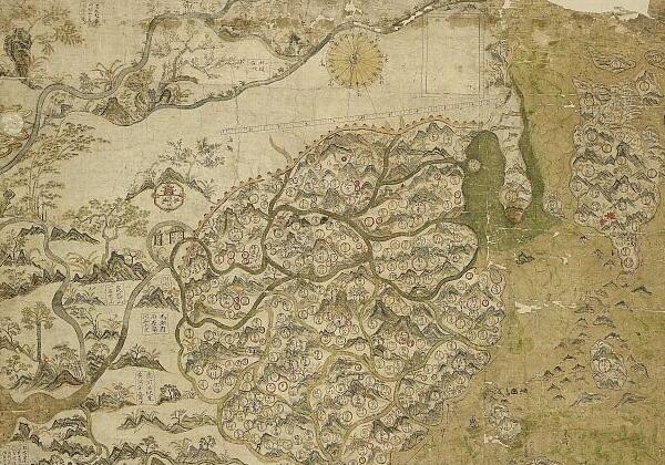 1654年《东西洋航海图》塞尔登中国地图