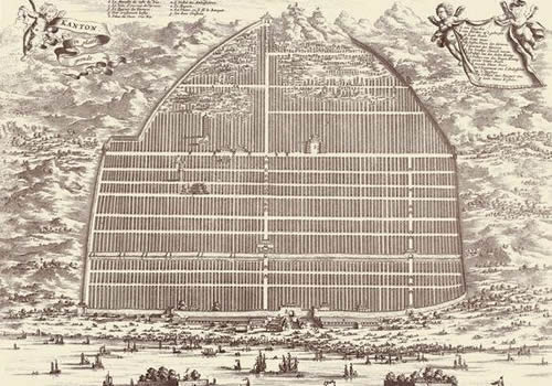 1665年《广州城图》