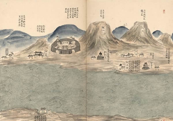 1735年《四川湖北水道图》
