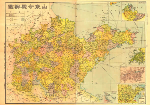 1946年山东分县详图