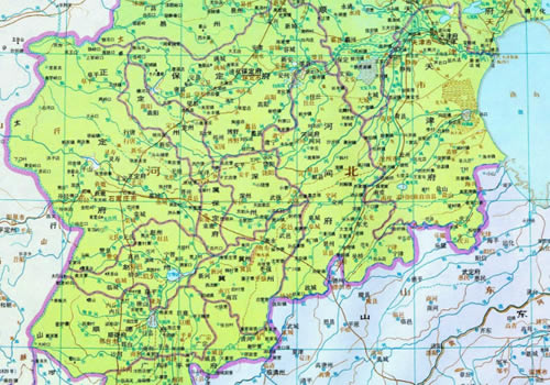 清朝 直隶中部地图