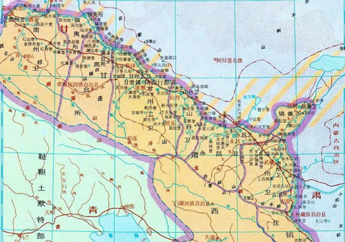 明朝 陕西行都司地图