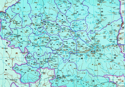 元代 陕西行省地图